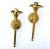 Maison Arlus Bronze Sconce Hand Holding Torch & Flame Glass Shade France - Pair For Sale - Image 9 of 13