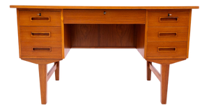 Vintage Danish Teak Desk, 1960s