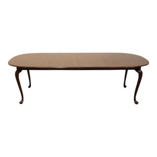 Ethan Allen Georgian Court Collection Traditional Solid Cherry 95" Dining Table 11-6094 For Sale