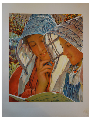 Louis Welden Hawkins, Readers, 1897, Lithograph
