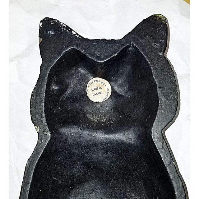 1990s 1990s Cast Iron Tuxedo Cat Doorstop From Canada For Sale - Image 5 of 7