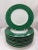 Set of Twelve Christofle "Micro-Gold" Faux Malachite Porcelain Chargers, 12.625" For Sale - Image 9 of 9