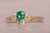 2000 - 2009 The Braz: Vivid Natural Emerald and Diamond Ring in Yellow Gold For Sale - Image 5 of 11