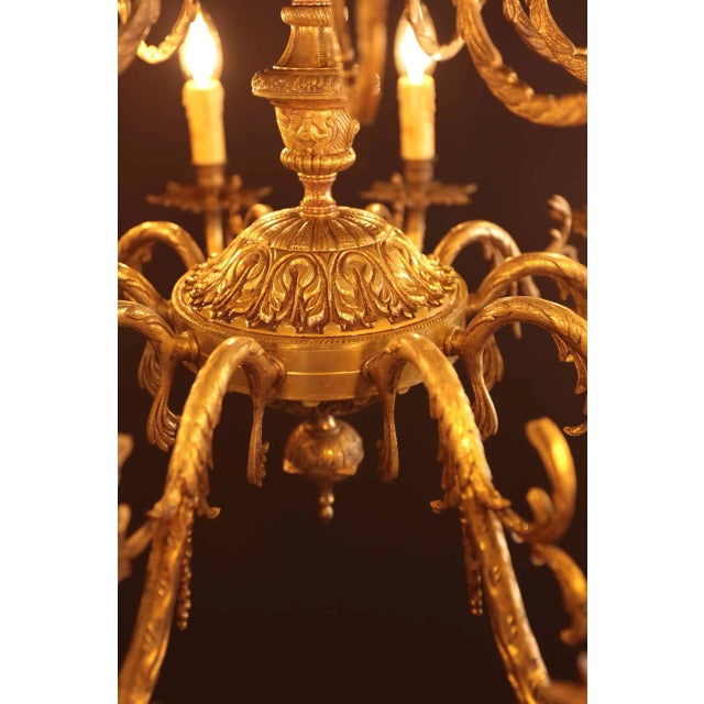 Spanish Chandelier in Brass, Spain, 1970 For Sale - Image 4 of 11