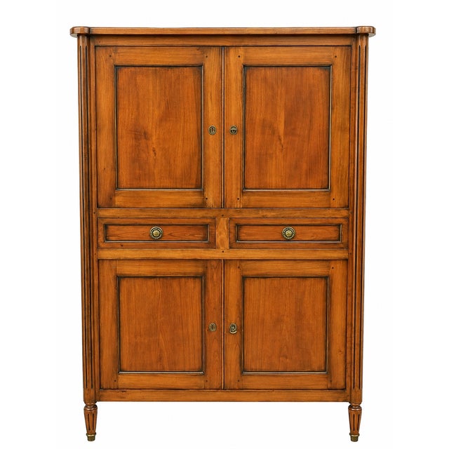 Louis XVI Style Sideboard with Brass Hardware, 1940s For Sale - Image 9 of 9