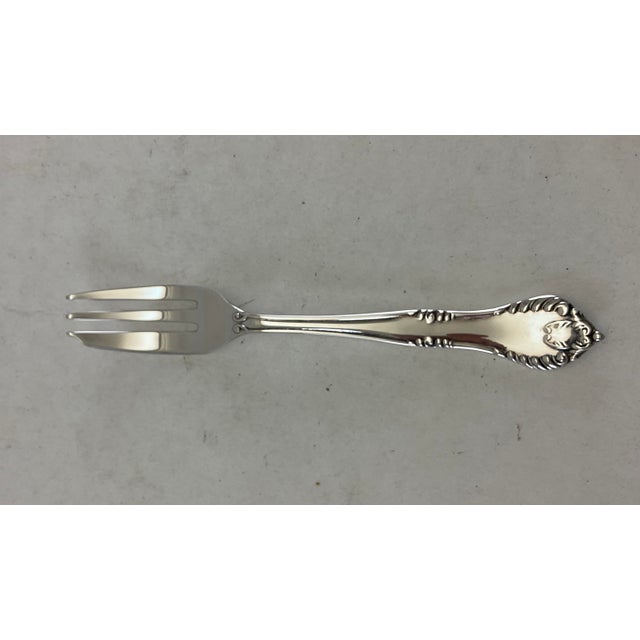 Metal 1980s Silver Plated 12 Pastry Forks with Cases, Chesterfield. For Sale - Image 7 of 17