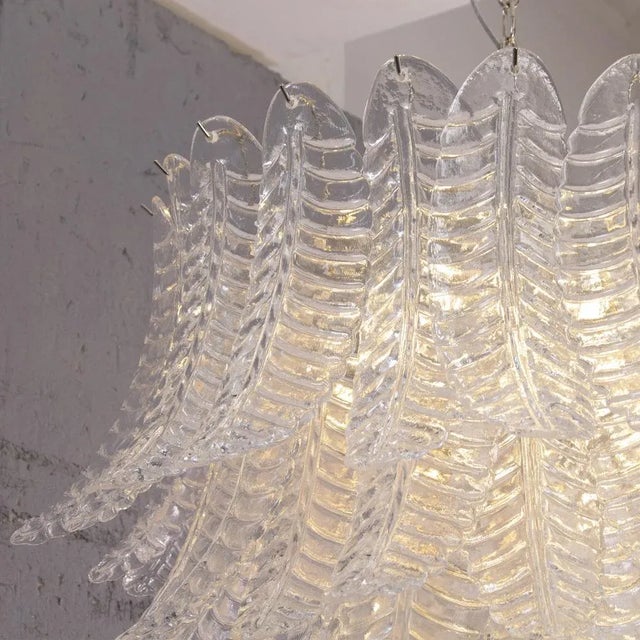 Murano Glass Crystal Color Suspension Chandelier, Italy, 1990s For Sale - Image 9 of 12