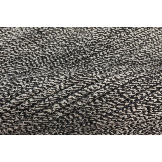 Contemporary Bauer Minimalist handmade wool rug by Doris Leslie Blau Size: 6'6" × 7'7" (198 × 231 cm) This contemporary...