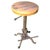 A handsome industrial-style adjustable stool, combining a substantial cast iron frame with a characterful reclaimed timber...