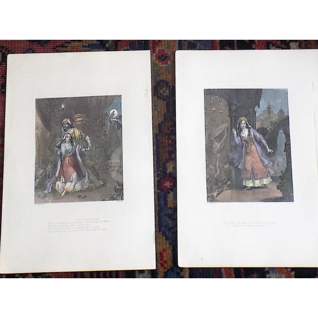 Printmaking Materials Authentic Antique 19th Century. Engravings of Victorian Women - Set of 11 For Sale - Image 7 of 8