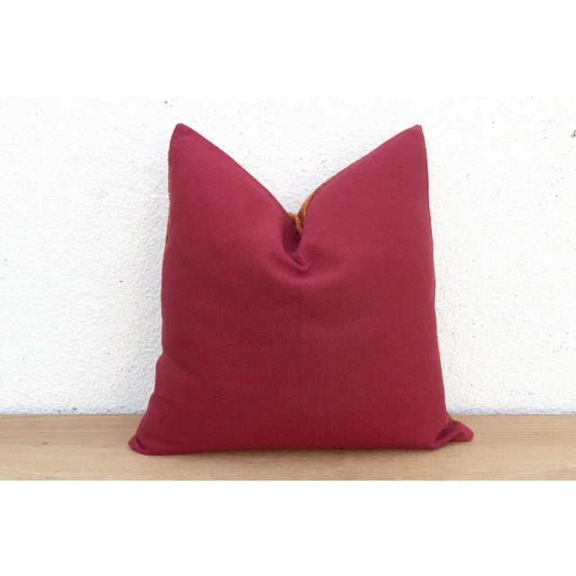 Amritsar Grid, Antique Phulkari Embroidered Pillow Cover For Sale In Los Angeles - Image 6 of 6