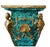 Louis XVI Revival Faux Malachite Pedestal Stands, Set of 2 For Sale - Image 3 of 7
