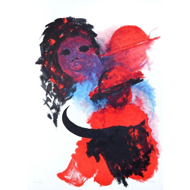 The Spanish Woman is a beautiful artwork realized by Josè Guevara in the 1990s. Colored lithograph on paper. Edited by...