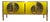 Yellow Four Door Sideboard with Murano Glass from Justfurnituress SRL For Sale