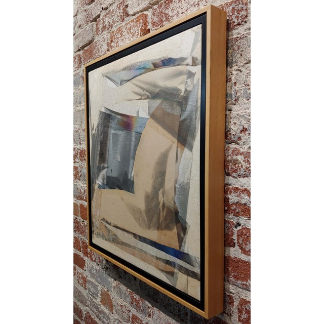 Larry Stuart Bell -Mirage Painting 1989 Abstract MIX Media on Canvas For Sale - Image 9 of 13