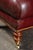 Late 20th Century Pair of Plush Leather Armchairs With Ottoman in Burgundy For Sale - Image 18 of 18