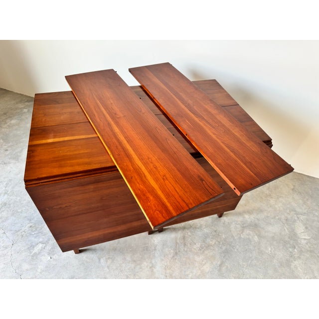 Vintage Henkel Harris Williamsburg-Style Solid Cherry Drop Leaf Dining Table For Sale - Image 12 of 12