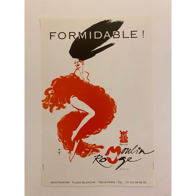 Modern Original Vintage Formidable Offset Lithograph Poster by René Gruau For Sale - Image 3 of 16