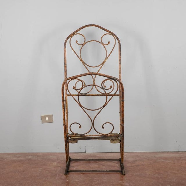 Display Stand in Wrought Iron For Sale - Image 3 of 18