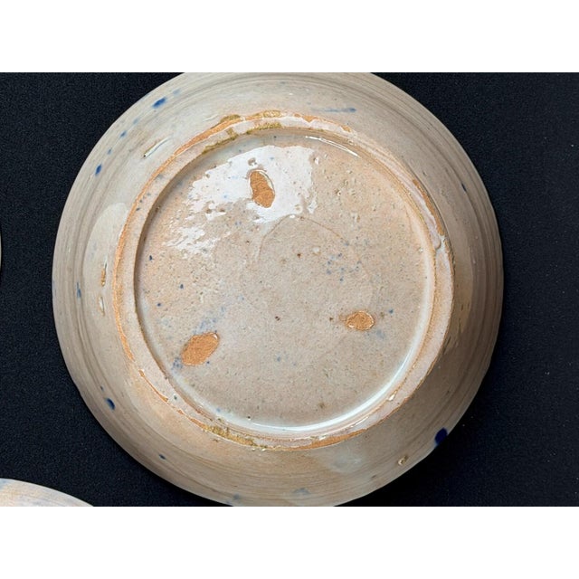 Spanish Granada Blue and White Majolica Fajalauza Bowls, 19th Century, Set of 3 For Sale - Image 5 of 9