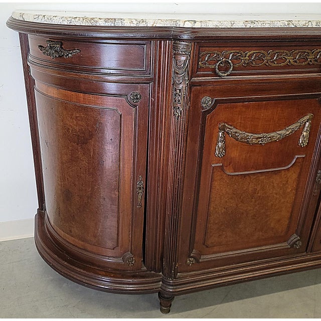 Wood 19th Century French Louis XVI Style Buffet Enfilade Server For Sale - Image 7 of 10