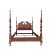 Thomasville Collectors Cherry King Size Poster Bed Carved Headboard Chippendale For Sale