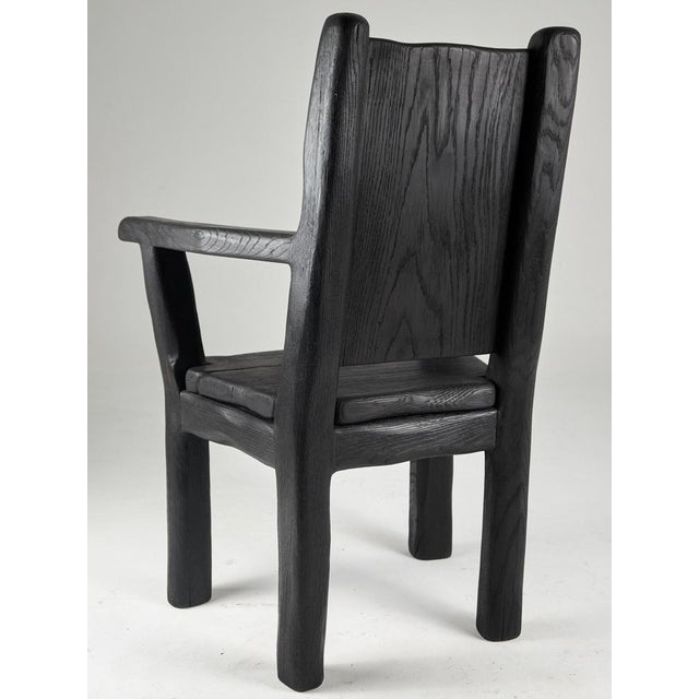 Wood Massive Oak Armchair by Logniture For Sale - Image 7 of 13