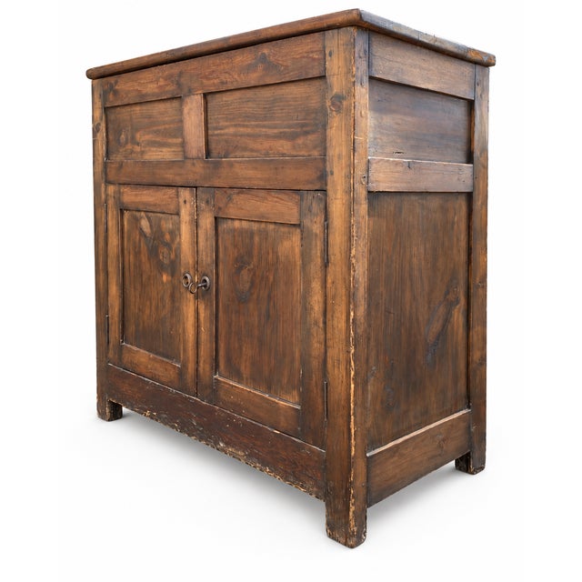 Brown Antique Rustic Country Sideboard, 1920 For Sale - Image 8 of 12
