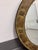 Gilded Metal Floral Medallion Wall Mirror, 26.5 Inches For Sale - Image 10 of 12