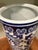 1990s Vintage Heavy White and Blue Chinoiserie Porcelain Umbrella Stand, Circa 1990s For Sale - Image 5 of 8