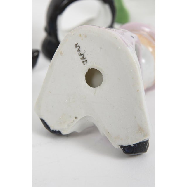 White Early 20th Century Art Deco Porcelain Figural Dapper Gentleman Man Napkin Rings Set of 12 For Sale - Image 8 of 8