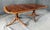 Wood Late 20th Century Incredible Banded Top Flamed Mahogany Dining Table With 2 Leaves For Sale - Image 7 of 15