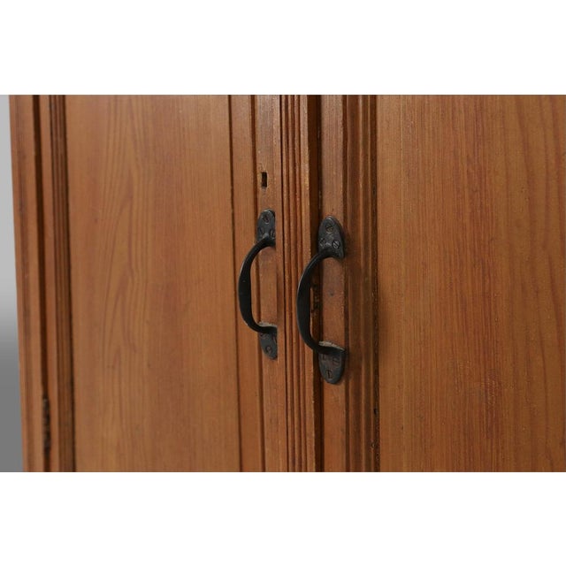 Brown 12-Door Monastery or Display Cabinet in Pine, Belgium, 1890s For Sale - Image 8 of 16