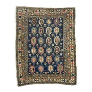 1920s Shirvan Caucasian Rug - 3.10 x 5.2 For Sale