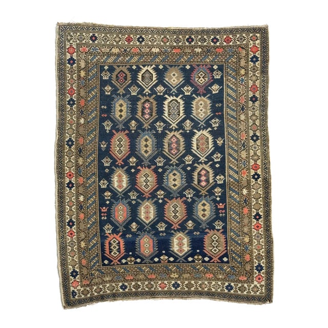 1920s Shirvan Caucasian Rug - 3.10 x 5.2 For Sale