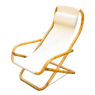 Vintage Bamboo Lounge Chair by Vivai del Sud, 1970s For Sale