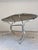 Oval Dining Table in Chrome and Smoked Glass by Gastone Rinaldi for Rima For Sale - Image 3 of 11