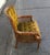 Mid-Century Modern Vintage 1960s Green Velour Caned Tufted Armchair Mid Century For Sale - Image 3 of 5
