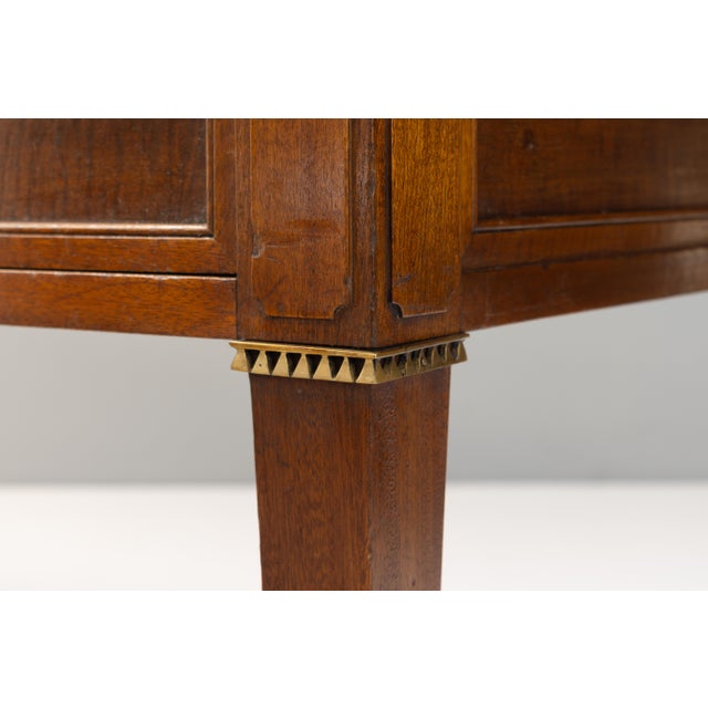 Antique Writing Table with Leather Top, 1900 For Sale - Image 10 of 12