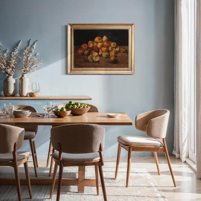 1940s French Artist, Still Life with Fruit, 1940, Oil on Board For Sale - Image 5 of 16