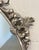 Metal Round Silver-Plated Bronze Mirror, 1960s For Sale - Image 7 of 9