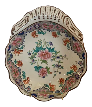 English Antique Spode Clamshell Serving Dish