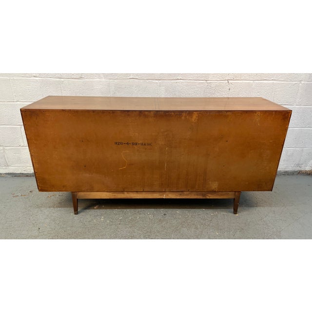 Mid-Century Early American of Martinsville Long Walnut Dresser For Sale - Image 17 of 17