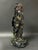 Chinese Art Large Carved Dark Green Soapstone Bodhidharma Statue For Sale - Image 12 of 13