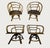 Wood Late 20th Century Bentwood Bamboo Cane Swivel Dining Chairs Attributed to Brown Jordan | Set of 4 For Sale - Image 7 of 10