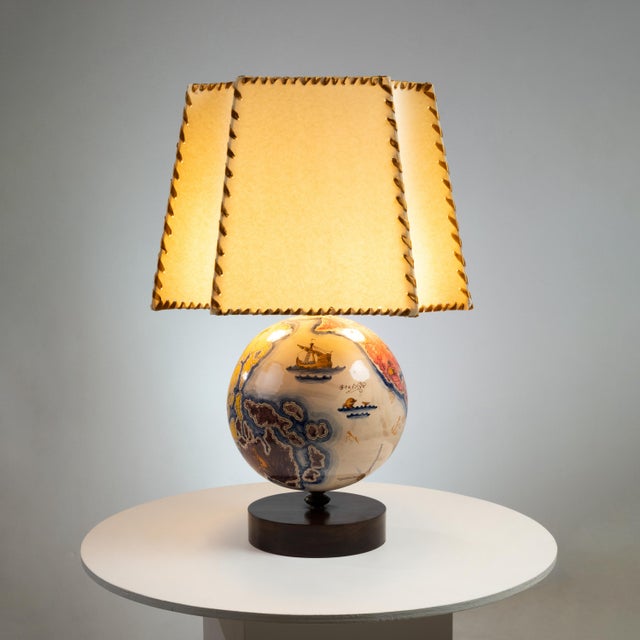 1930s Italian Earthenware Table Lamp, 1930s For Sale - Image 5 of 10