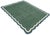 Handmade Cotton Flat Weave Area Rug, Forest Green, Cream and Teal Blue Scalloped Dhurrie - 8'x10' For Sale - Image 6 of 14