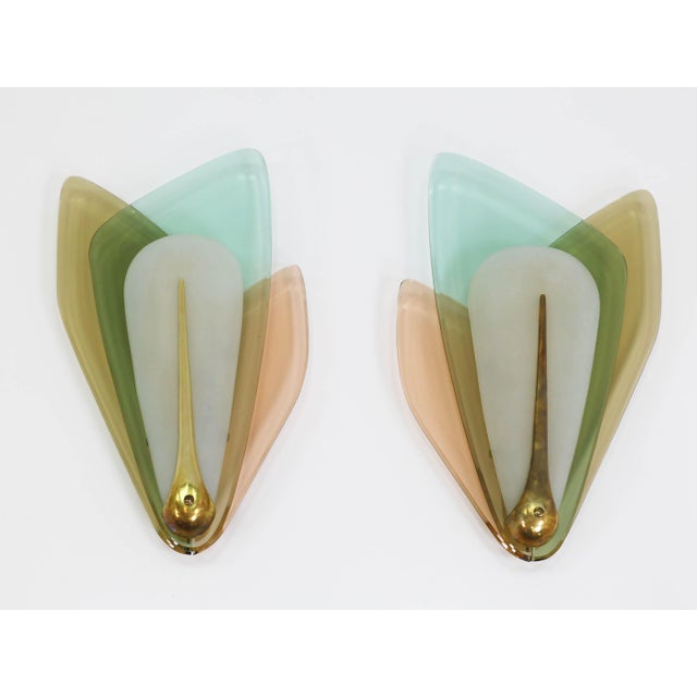 Large Wall Sconces by Max Ingrand for Fontana Arte, Italy, 1955, Set of 2 For Sale - Image 10 of 14