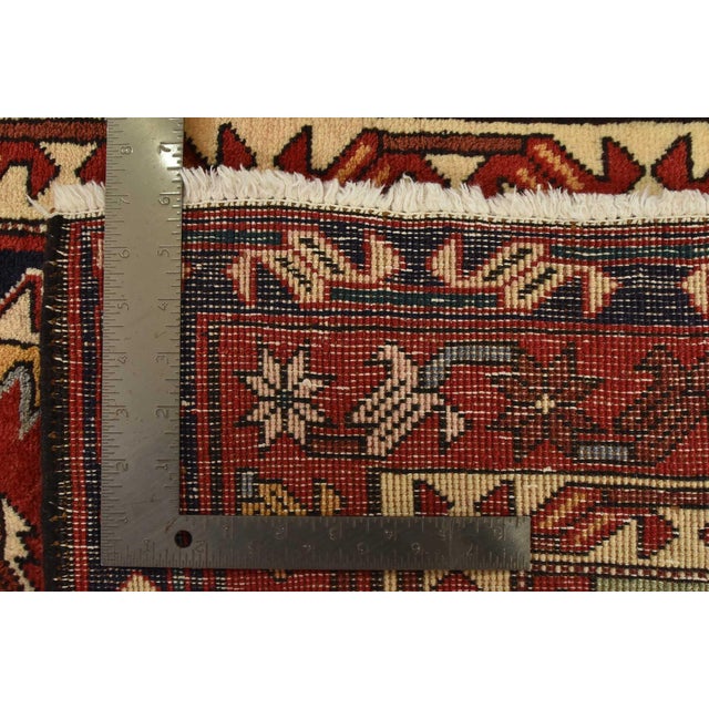Karajeh Runner 4’8” X 11’5” Red Wool Vintage Tribal Hand-Knotted Oriental Rug For Sale - Image 14 of 14