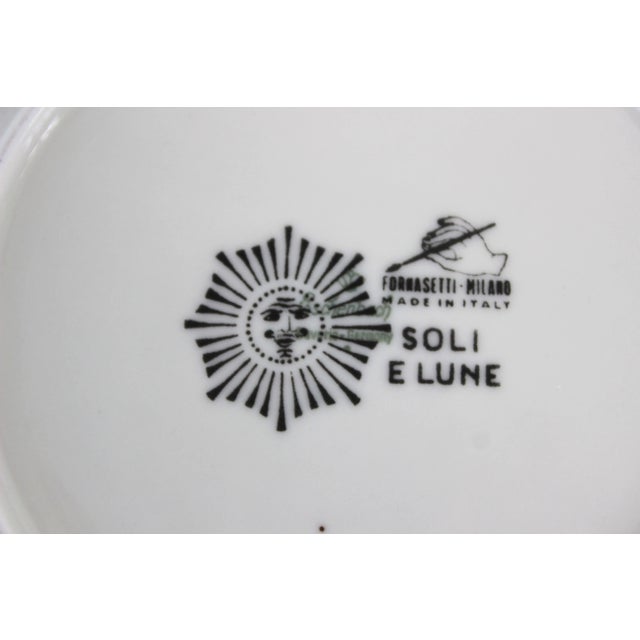 Modern 1960s Porcelain Plate "Soli E Lune" by Piero Fornasetti For Sale - Image 3 of 5